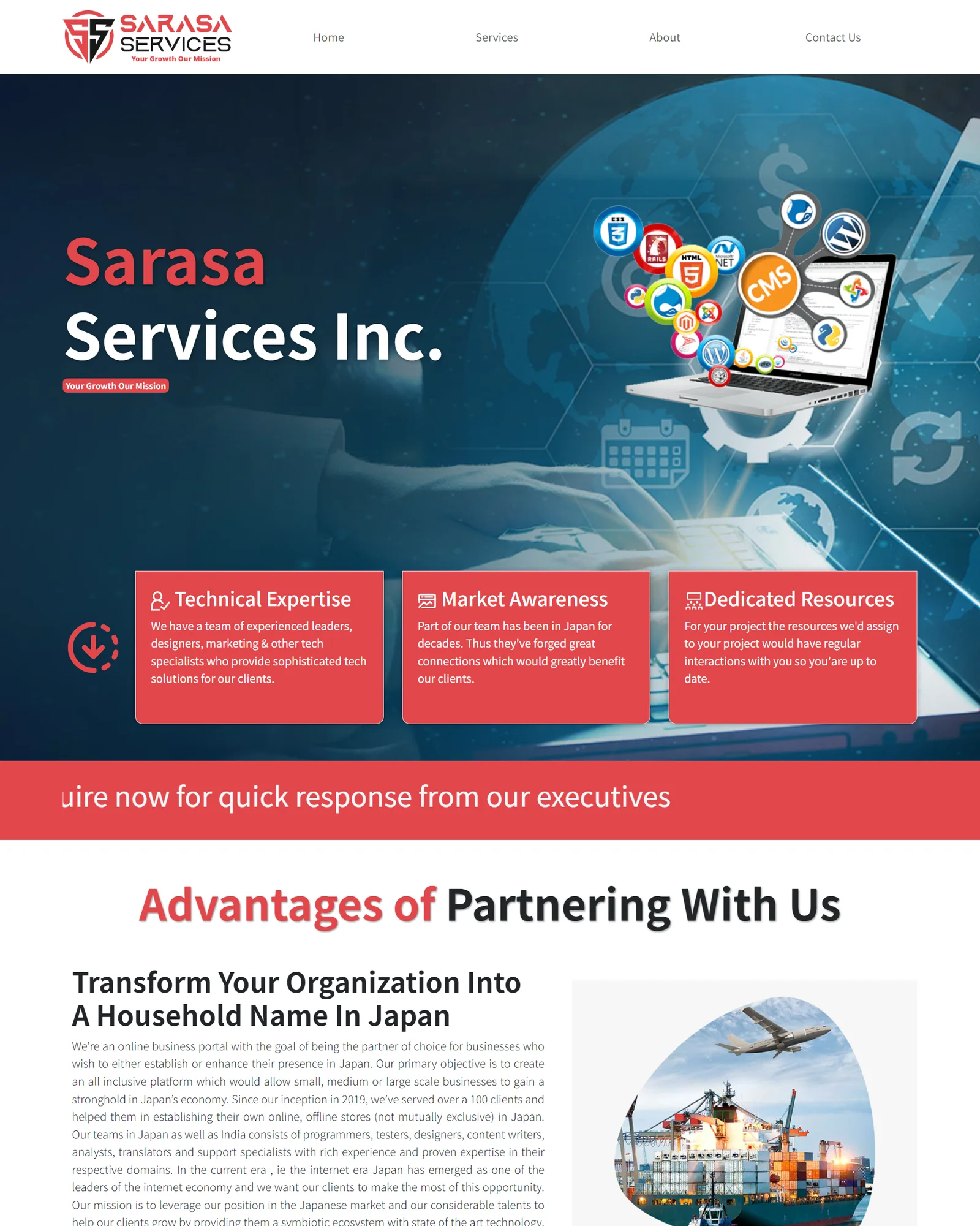 Sarasa Services Portfolio